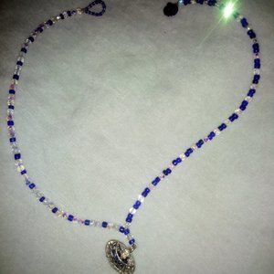 Glass bead necklace vintage